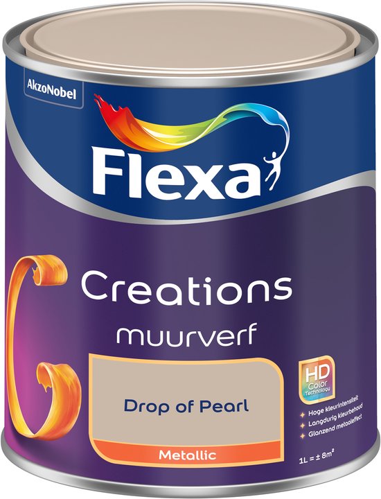 Flexa - Creations Muurverf Metallic - Drop of Pearl - Creations - 1 L