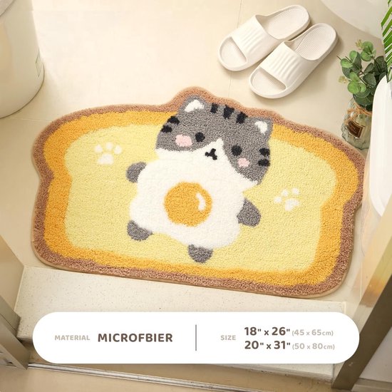 UIOIU Get Naked Badmat Leuke Badkamer Tapijten Grappige Badkamer Decor Leuke Badmatten voor Bad Douche Bad Tapijt Tufted Microfiber Wasbaar Tapijt 70