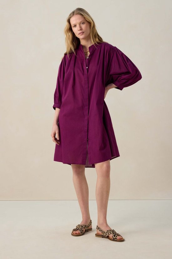 Sissy-Boy Donkerpaarse jurk met ceintuur bol