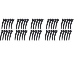 50x Professionele kappers haarklemmen| Stevige kappers haarklemmen| Zwarte Klemmen| 50 stuks