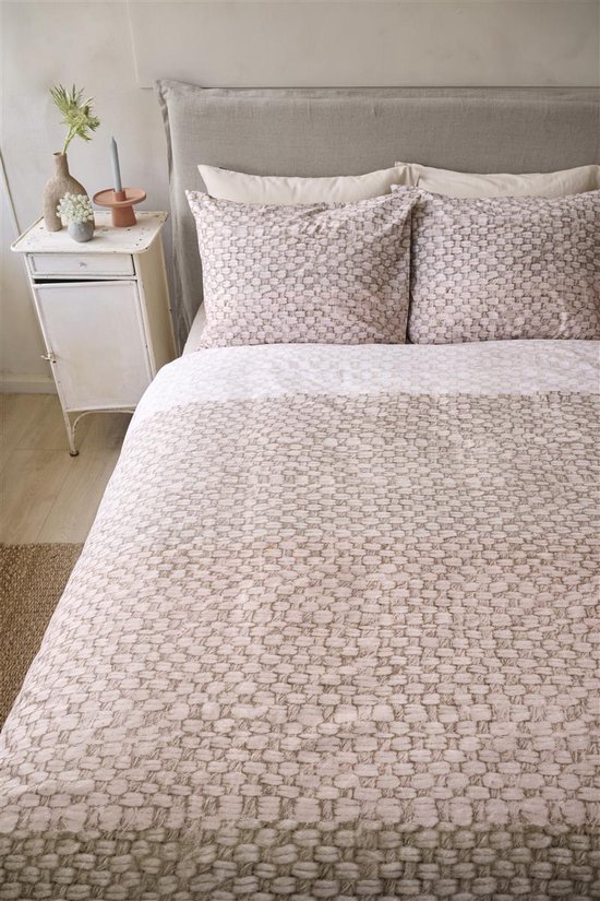 Ariadne at Home Neutrals dekbedovertrek - Eenpersoons - 140x200/220 - Naturel van Ariadne at Home — afbeelding 3