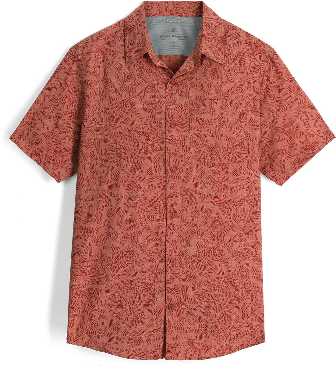 Royal Robbins Men’s Amp Lite II S/S Outdoorblouse Heren Rood