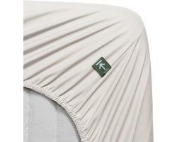 Beddinghouse - Percale-katoen - Split-topper - Hoeslaken - 180x210 cm - Gebroken wit