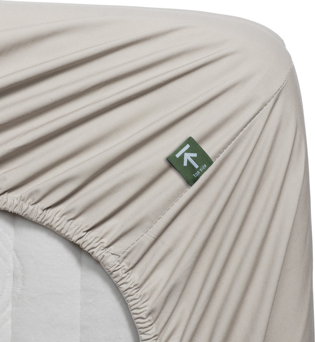 Beddinghouse Percale katoen - Splittopper Hoeslaken - 180x200 - Naturel