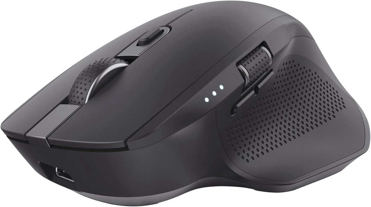 Stille Draadloze Muism met Bluetooth en 2.4GHz, Oplaadbare Muism met Scrollwiel voor Laptop en PC