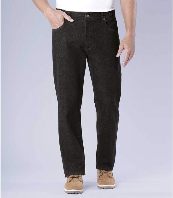 ATLAS FOR MEN - Heren jeans - stretch jeans voor heren - rechte snit - herenbroek - verkrijgbaar in grote maten, Blauwe Denim, 48 NL