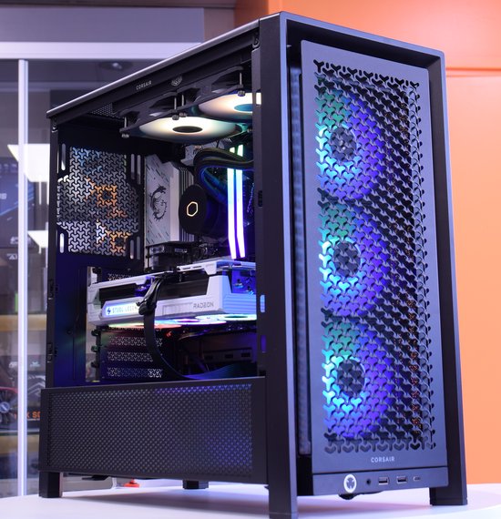 GamingLand Premium G222-W11 Gaming PC / Streaming PC - Ryzen 7 7800X3D - 32GB DDR5 - 1TB SSD nvme - Radeon RX 9070 XT 16GB - Wifi & Bluetooth - Waterkoeling - Windows 11 pro