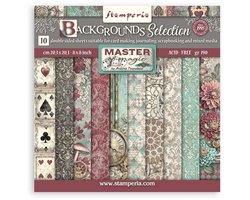 Stamperia - Master of Magic 8x8 Inch Paper Pack Maxi Backgrounds Selection (SBBS123)