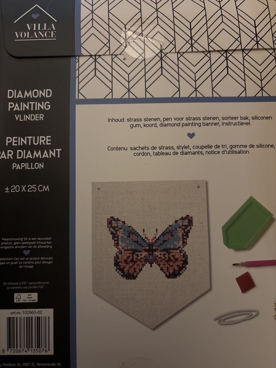 Villa Volance - Diamond Painting - Vlinder