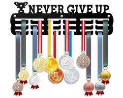 Medaillehanger - Medaille Rek - Medaille Houder - Medaille Hanger Hardlopen - Medaille Organizer - Medaille Display - Haken voor Prijzen - Hardlopen Marathon - Winnaars Cadeau - voor Voetbal, Hardlopen, Marathon & Atletiek - Inclusief Montage Set