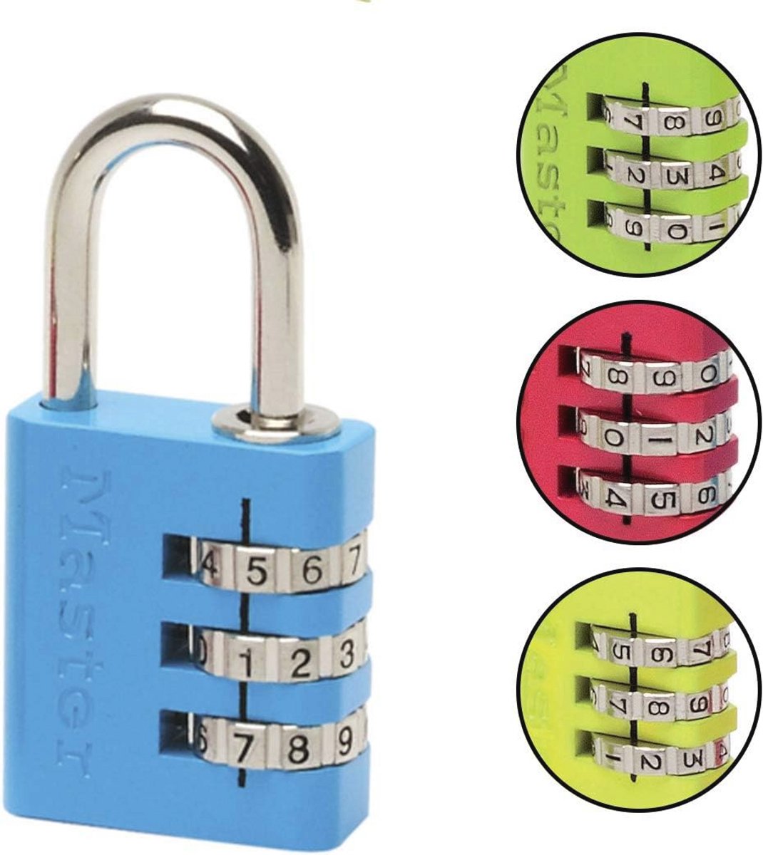 Cijferslot Hangslot van Aluminium - 30 mm Combinatiehangslot voor Schoolkluisjes en Reisbagage