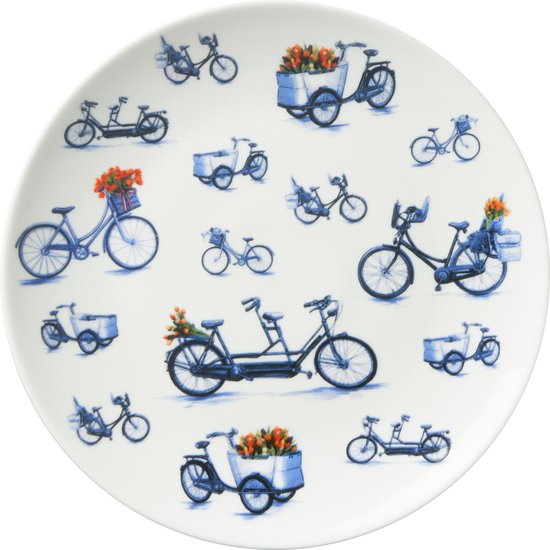 Wandbord Fietsen - Keramiek - 20 cm