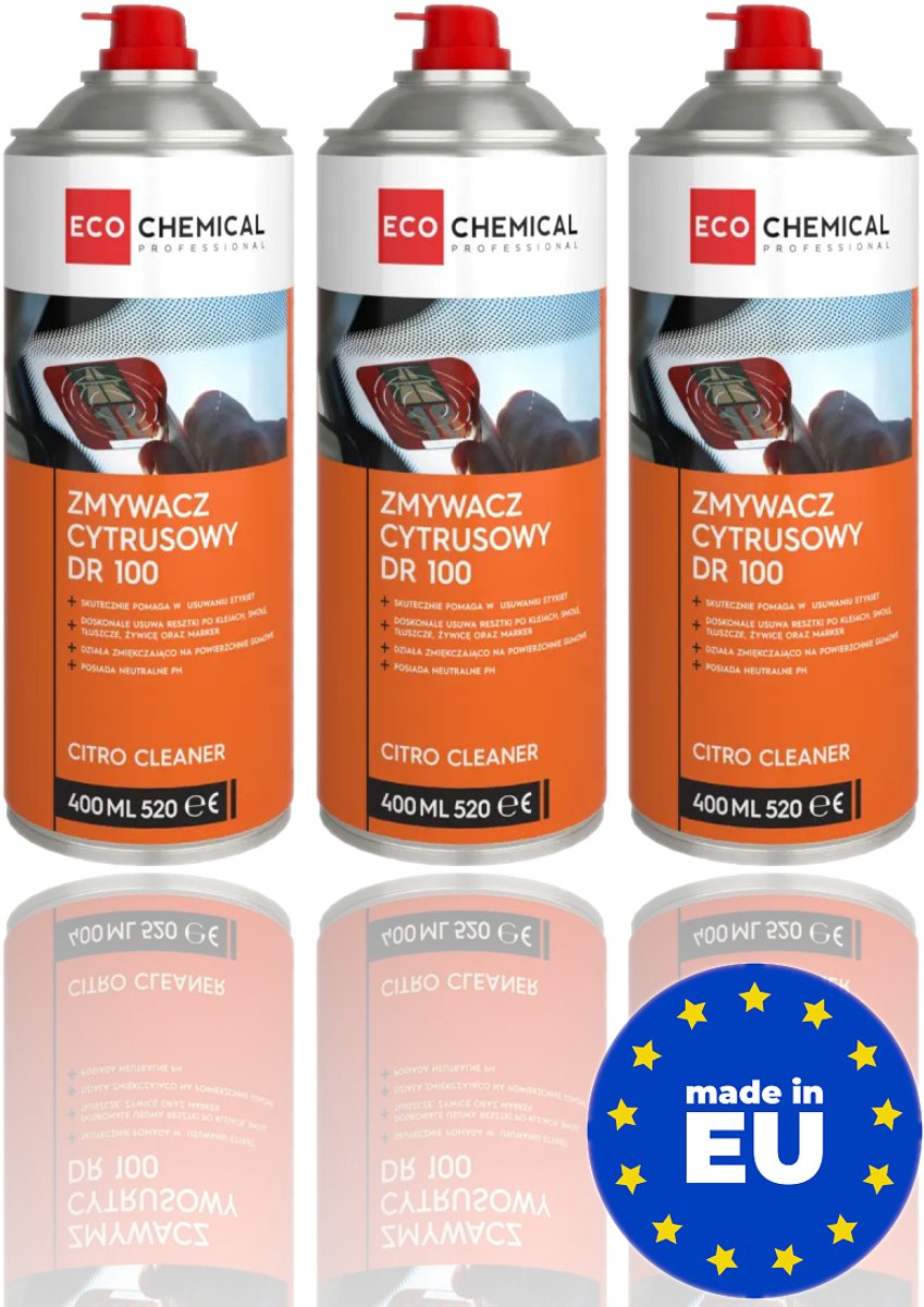 Universele Kleefstof Verwijderaar - 3-Pack Sticker Oplossen Spray 400ml - Industriële Label Verwijderaar Voor Meerdere Projecten