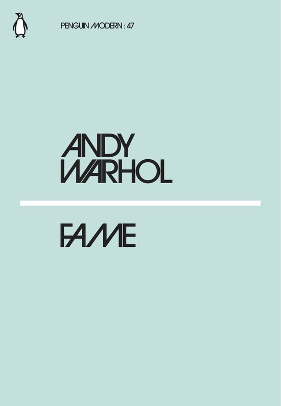 Boek kaft met Andy Warhol FAME, Penguin Modern: 47