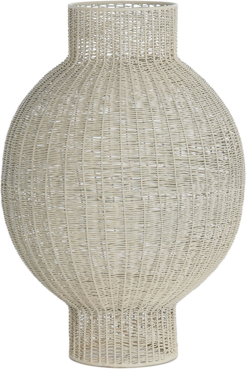 Windlicht COMPETA - Ø27x39.5cm - Wit