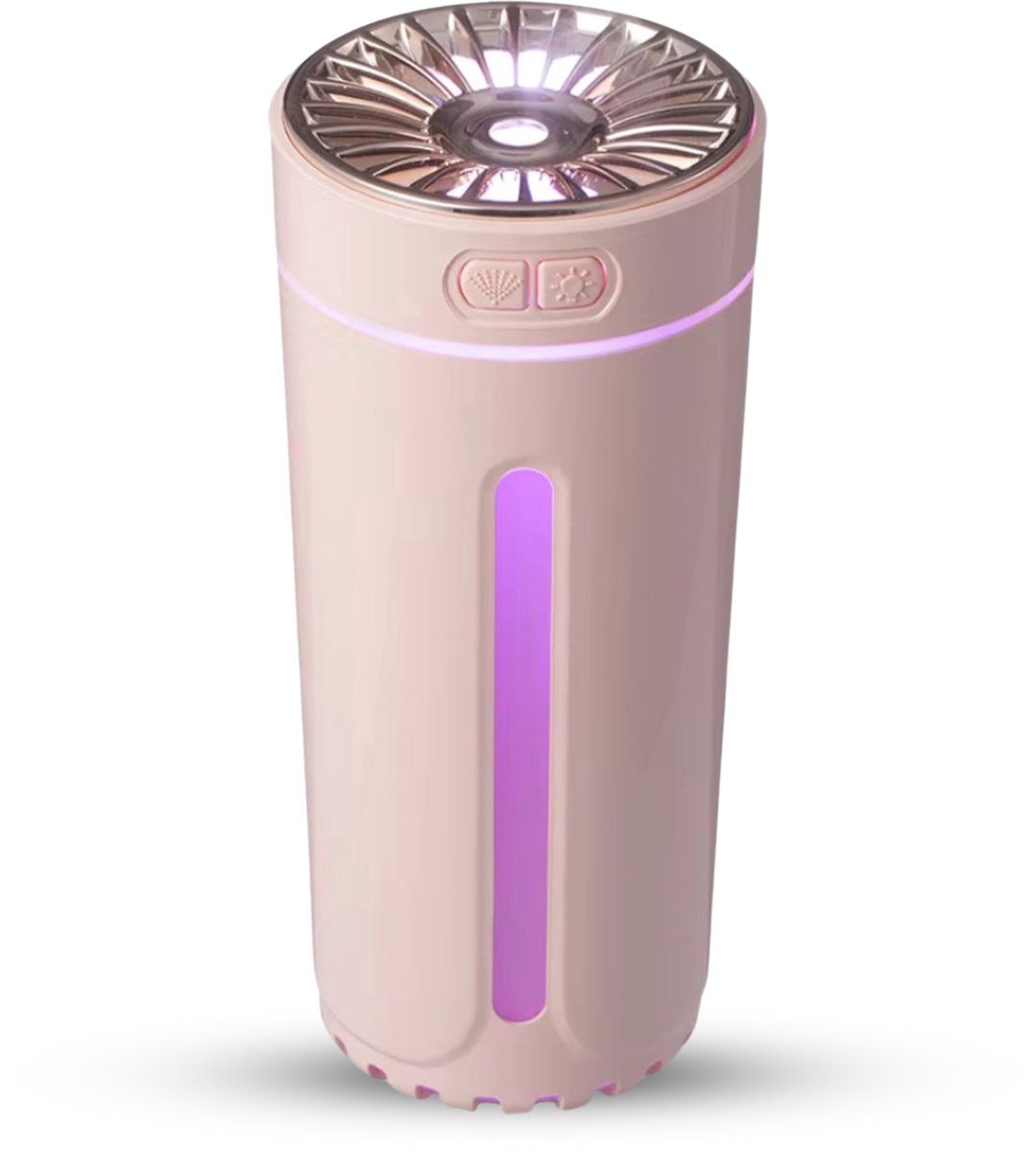 Goedkoopste Aroma Diffuser Draadloos 300ML - USB Humidifier - Luchtbevochtiger Met ultrasone - Roze met led-verlichting - Voor kantoor, thuis, in de auto