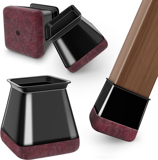 GORGECRAFT 20 stuks 25 mm ronde plastic stekkers zwarte buis binneneindkappen meubels been pijp insert stoppers anti-slip geribbelde buishoezen voor stoel bureaus tafels plank been afdichting pijp