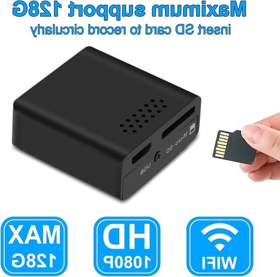 Draadloze mini wifi bewakingscamera - compacte beveiligingscamera Spy Camera