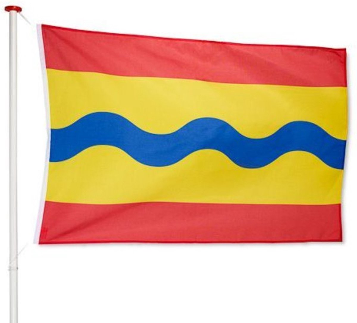 Overijssel vlag Overijssel | gevelvlag Overijssel geschikt voor vlaggenstok | afm. 100x150 cm, polyester | VlaggenEnMasten.nl