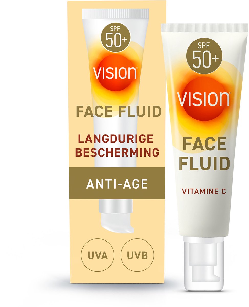 Goedkoopste Vision Face Fluid - Zonnebrand voor het gezicht - SPF 50 - 50 ml