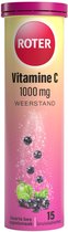 Roter Vitamine C 1000 mg bruis - Ondersteunt je natuurlijke weerstand - Suikervrij - Vegan - Met lekkere frisse zwarte bes-appelsmaak - 15 bruistabletten