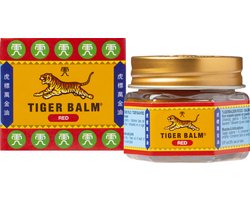 Tiger Balm Rood - Tijgerbalsem - Spierbalsem - Behoud van soepele spieren en gewrichten - Verzorging van de spieren voor en na het sporten - 19 gram