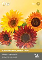 Tuin de Bruijn® zaden - Zonnebloem mix - prachtige avondzonnebloemen van ca. 180 cm hoog - ca. 50 zaden