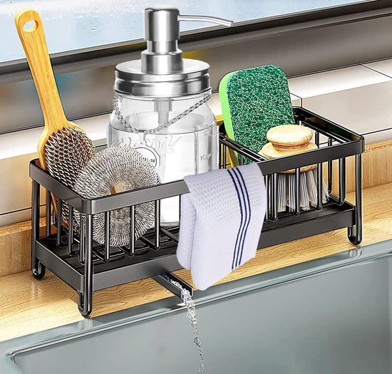 Aanrecht Organizer, Aanrecht Caddy Organizer, 304 RVS Keuken Spons Aanrecht Organizer, Aanrecht Caddy Organizer, 304 RVS Keuken Spons