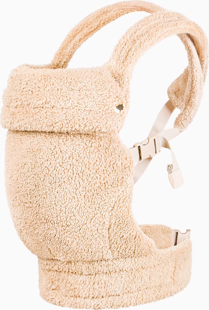ByTwinly Draagzak Baby – Babydrager – Baby Carrier – Ergonomische Draagzak – Verstelbare Buikdrager & Rugdrager – Kinderdrager – Vanaf 0 Tot 36 Maanden – Zachte Teddy Draagzak – Teddy Fleece – Baby Draagzak – Kraamcadeau – Licht Kaki