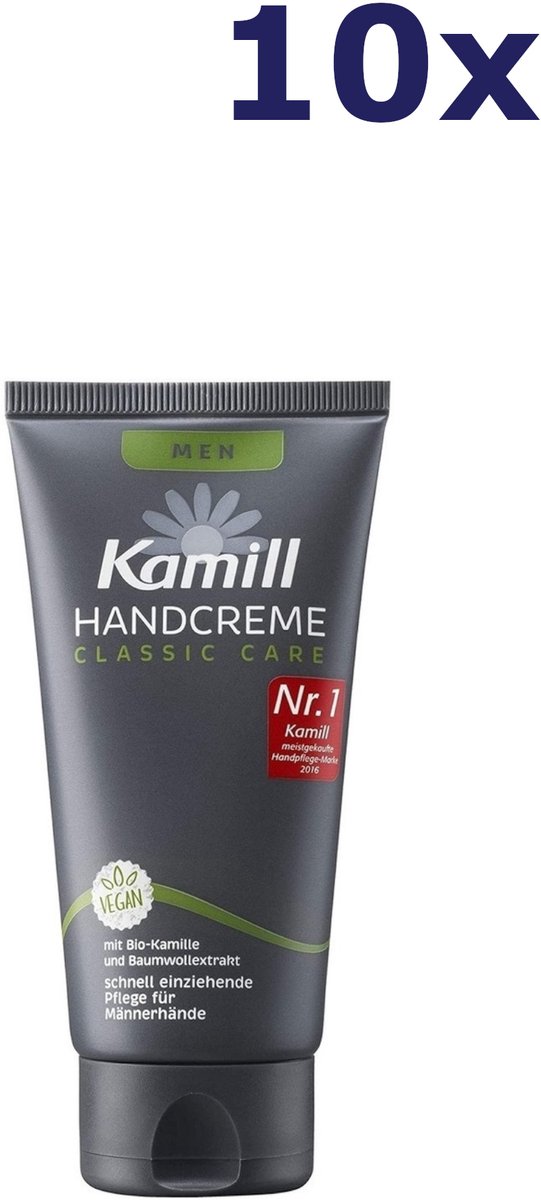 10x Kamill men Handcreme 75ml classic care