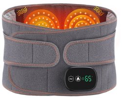 Rug Massage Band - Infrarood Verwarming - Warmte Massage - Pijnverlichting - Draadloos - Grijs