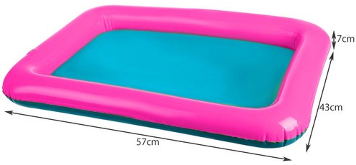 Playos® - Magisch Zand - 2 kg - Blauw - in Doos - Inclusief vormpjes - Inclusief Zwembadje - Speelzand - Sensorisch Speelgoed - Montessori Speelgoed – foto 8