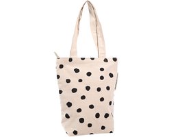 Tote Bag met ritssluiting - Spot On - Duurzaam - Gemaakt van gerecycled bedlinnen - Cadeau voor vrouw