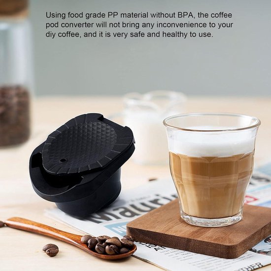 Herbruikbare koffiecup - Hervulbare Capsule - Voor Nespresso - Hervulbare cups - Geschikt voor Nescafé - Zwart