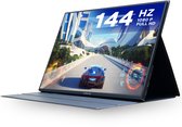 Bol.com HoriVue Portable Monitor 144Hz - Portable Monitor - 16.1 inch Draadloos Beeldscherm - Plug & Play - IPS Display - USB-C aanbieding