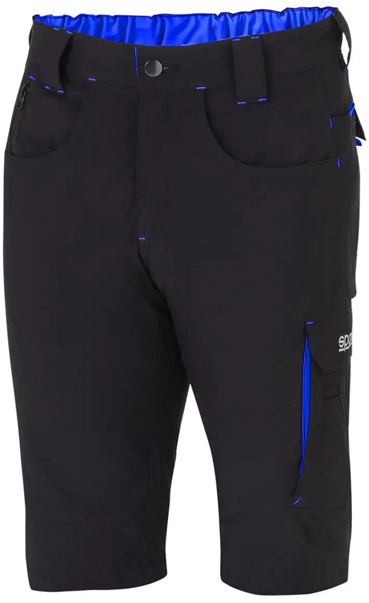 Sparco Korte Werkbroek Tech Zomer - blauw-lichtblauw - Maat - 3xl