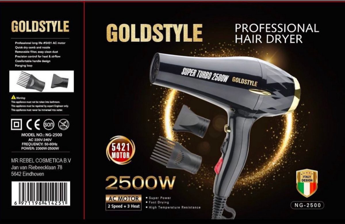 KOZ Gold Style Haardroger Professioneel - afbeelding 2