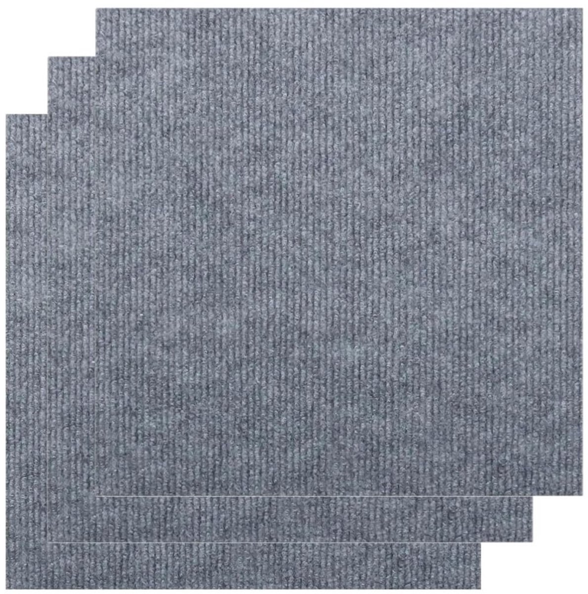 Zylo® Tapijttegels - Vloerbedekking - Tapijt Tegel Set - Set van 30 - Zelfklevende Antislip Tapijten - 30x30x1cm - Grijs