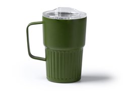 Stamina Retro RVS thermosbeker 450 ml groen