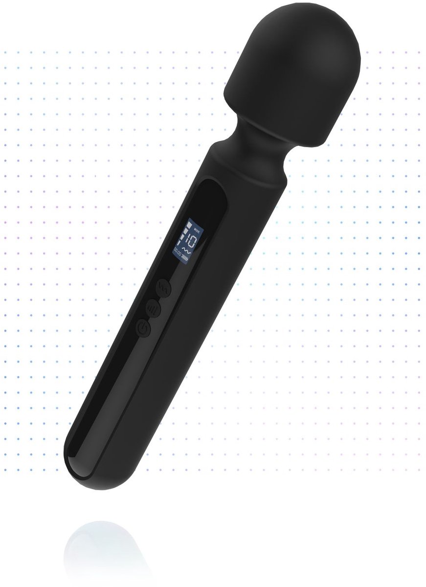 Goedkoopste BLAQ - Digitale Super Wand Vibrator - Zwart