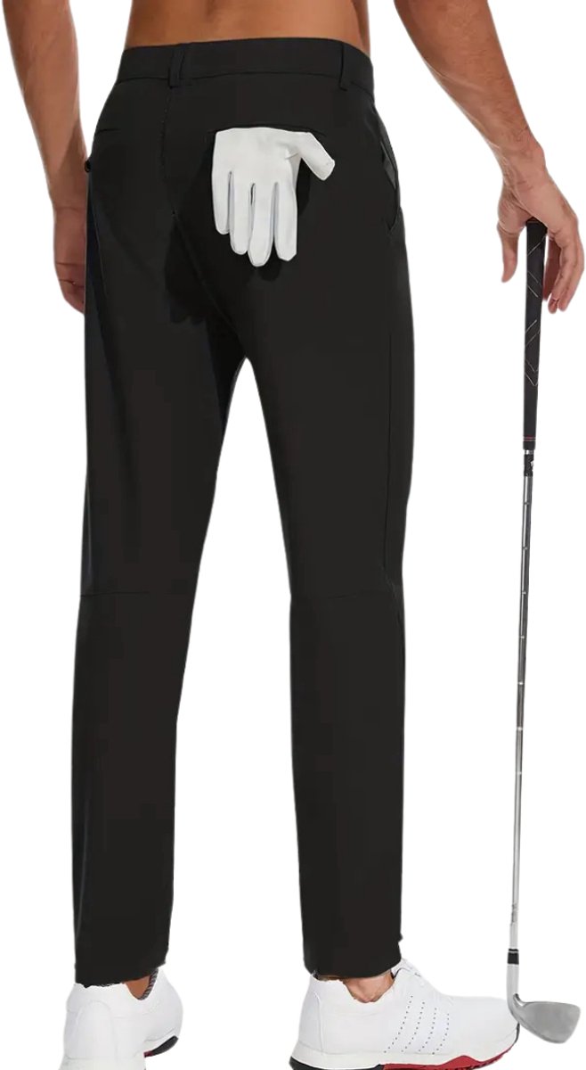 Nivard Golfbroek Heren - Golfkleding - Golfen - Golf Accessoires - Nette Pantalon - Zwart XL - Maat 52 van Nivard — afbeelding 4