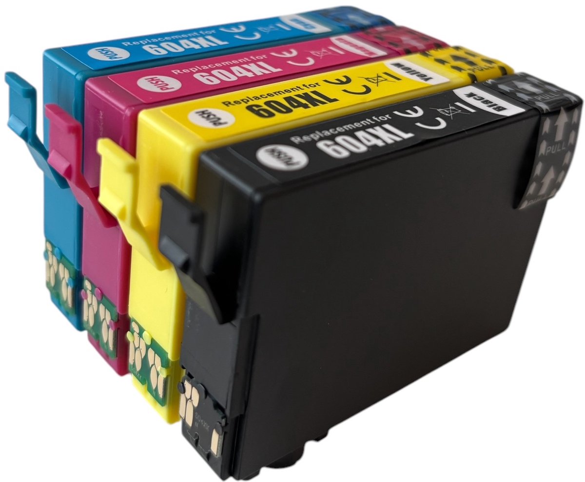 MediaHolland Inkt Cartridges - Epson 604XL - Geschikt voor Epson WorkForce & Expression Home - 4 Stuks - 4 Kleuren