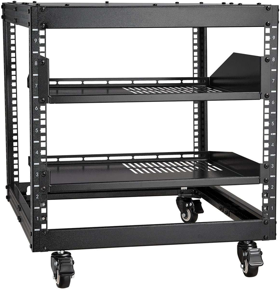 VEVOR 9u Serverrack Open Frame Netwerkkast Netwerkbehuizing 584,2-1016 Mm