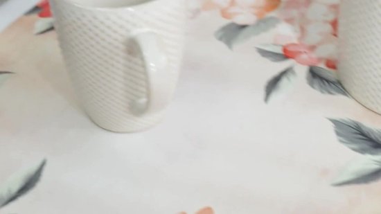 Set de 4 sets de table à manger motif floral exotique New Bed, tissu lavable avec envers antidérapant