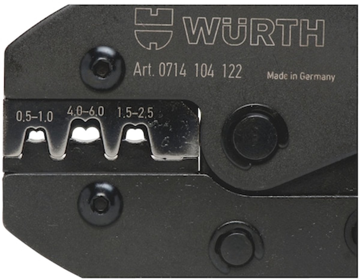 Wurth - 2C-krimptang voor niet-geïsol. platte kabelverbinders - Krimptang Voor niet-geïsoleerde platte connectors x 1 st