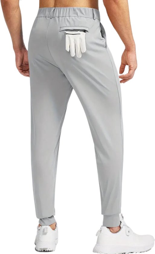 Nivard Golfbroek Heren - Golfkleding - Golfen - Golf Accessoires - Nette Pantalon - Lichtgrijs XXL - Maat 54 van Nivard — afbeelding 4