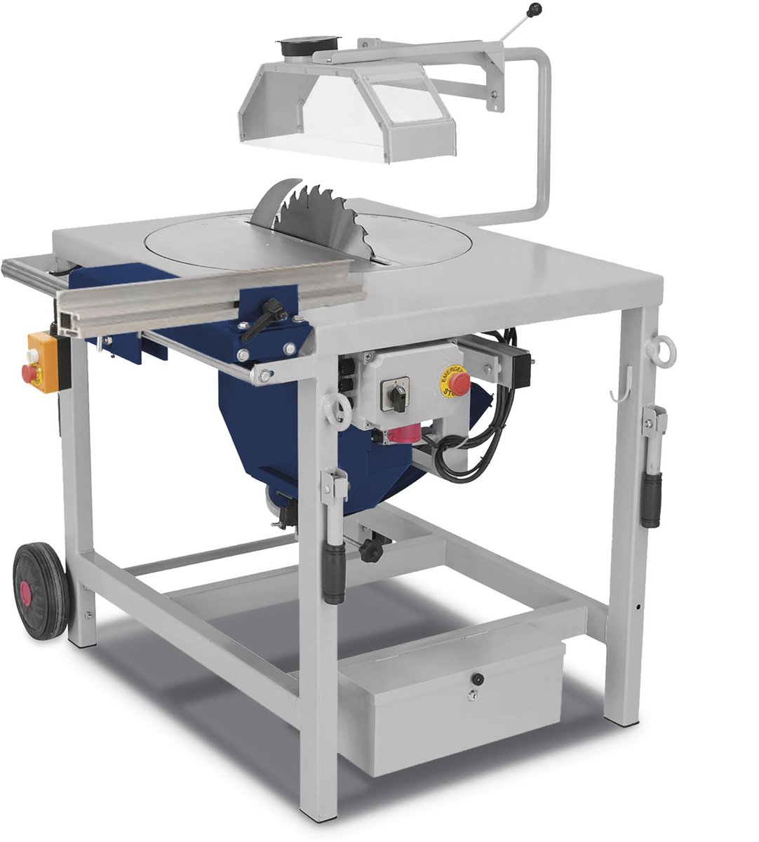 Mobiele zaagtafel voor hout voor de timmerman zaaghoogte 120 mm 2,8 kW 400V inclusief cirkelzaagblad dia. 400 mm Holzkraft TKS-Z400