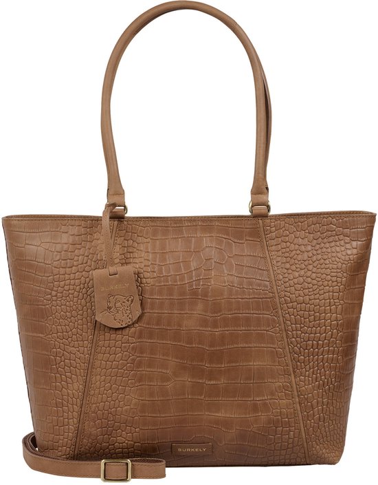 Burkely Cool Colbie Wide Tote 15,6" - Laptoptas - Volwassenen - Cognac
