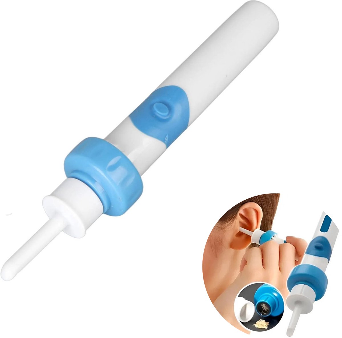 Goedkoopste Solfit Oorreiniger – Oorsmeer Verwijderaar met Trilling en Zuigkracht – Draagbare Oorspuit voor Veilig en Pijnloos Gebruik – Ear Cleaner voor Kinderen en Volwassenen - EARSIO
