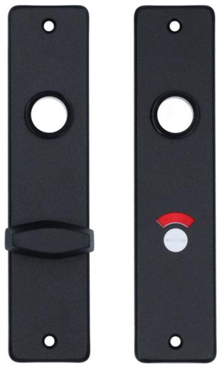 Veilig - BSG 180/41H - binnendeurschild met sluiting - zwart - alu - 2-dlg